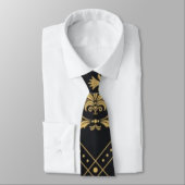 Collection victorienne Famille Crest Cravate noir (Attaché)