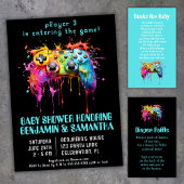 Serviette En Papier Jeux vidéo Baby shower Blue Boy