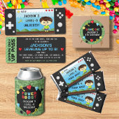 Assiettes En Carton Pixels Arcade Niveau supérieur Anniversaire de enf