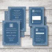 Vietnamien Numéro de table, Menu & carte de remerc