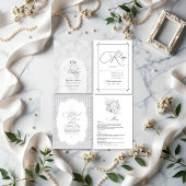 kant Bloemen bruiloft QR-code Kaart