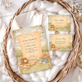 Invitation Vintage Baseball Baby Shower