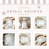 Invitation Fête des mariées vintage Berry Garden