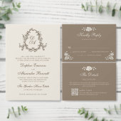 Save The Date Monogramme de photo florale d'automne (Personnalisez la collection de ce créateur indépendant.)
