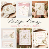 Serviette En Papier Baby shower Bunny vintage