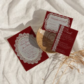 Cartes de placement de mariage en dentelle de Bour