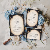Save The Date Vintage Celestial Wedding