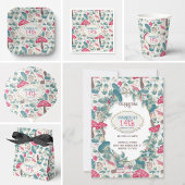 Papier Cadeau Maisonnette Blanche de Style Rétro