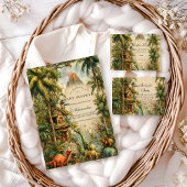 Invitation Vintage Dino Baby Shower