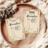 elegante jurk 60e verrassingsverjaardagsfeestje kaart