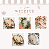 Cartons Réponse Mariage vintage de champignons forestiers