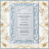 Invitation Rustic French Country Shabby Chic Floral Wedding