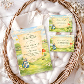 Carte D'accompagnement Vintage Golf Storybook Diapper Raffle