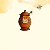 honingpot honing bijen Baby shower Papieren Bordje