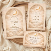 Save The Date Vintage Moonlight Romance Wedding