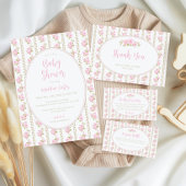 Vintage Pink Roses  Cadeaupapier