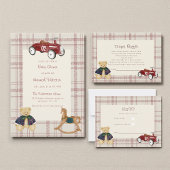 Assiettes En Carton vintage Teddy Bear Shower