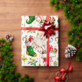 Oude Retro Kerstmutsen Etiket (Personaliseer de collectie van deze zelfstandige maker.)