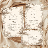 Save The Date Mariage de grange rustique vintage