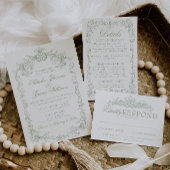 Invitation Code QR de photo de mariage argenté brûlé Old Mone