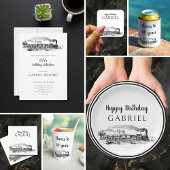 Proost op 60 jaar stoomtrein papieren bekers