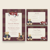 Vintage Toy Bear thank you Cadeaulabel