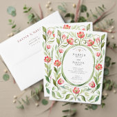 Invitation Vintage Tulips Wedding RSVP Card (Personnalisez la collection de ce créateur indépendant. Test)