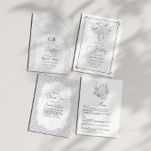 Menu Mariage élégant vintage