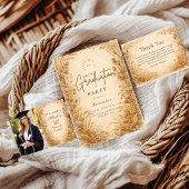 Invitation Vintage Wildflower Graduation Party