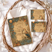Invitation Vintage Woodland Owl Baby Shower