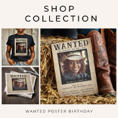 Serviette En Papier Photo vintage Poster Recherché Anniversaire