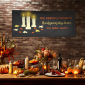 Kaarsen kleurrijke bladeren Thanksgiving Papieren Bekers