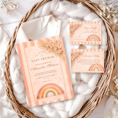 Warm Desert Boho Rainbow Diapper Raffle Informatiekaartje