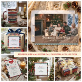 Tasse de café de Noël Cosy Fair Isle scandinave