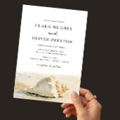 Faire-part de mariage Outer Banks Cream Shell Sand