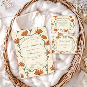 Invitation Warm Wildflower Baby Shower