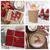 Cravate Chaleureux Voeux Kraft Typographie Rouge ID589