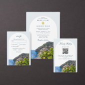 Watercolor Amalfi Coast Arch Italy Lemons Wedding (Personnalisez la collection de ce créateur indépendant.)