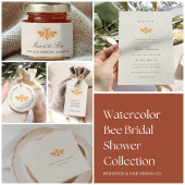 Serviette En Papier Aquarelle d'abeille dorée Fête des mariées