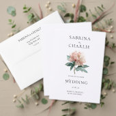 Impression Photo Blush Pink Peony Floral Wedding Guest Book Sign (Personnalisez la collection de ce créateur indépendant. Test)