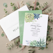 Waterverf Cactus Succulents Wedding Program Programma (Personaliseer deze collectie van deze onafhankelijke maker. Test)