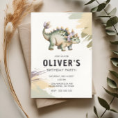 Serviette En Papier Personalized Dinosaur Kids Birthday Party