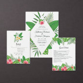 Menu Aloha Tropical Luau Beach Mariage (Personnalisez la collection de ce créateur indépendant.)