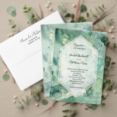 Moderne Abstracte Groene Waterverf Tafelnummers (Personaliseer deze collectie van deze onafhankelijke maker. Test)