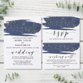 Waterverf Marsala en Gold Menu Keuze RSVP-kaart (Personaliseer de collectie van deze zelfstandige maker.)