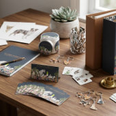 Carte De Visite Chevaux de vache beige Chien Chat Oiseau de lapin 