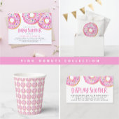 Roze Sprinkle Donuts Baby shower Welkom Poster