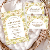 Carte D'accompagnement Watercolor Safari Animals Diapper Raffle