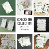 Serviette En Papier Baby shower Shamrock aquarelle