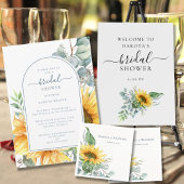 Waterverf Zonnebloem Bloemen Bruiloft Servetten